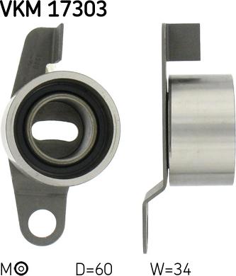 SKF VKM 17303 - Rullo tenditore, Cinghia dentata autozon.pro