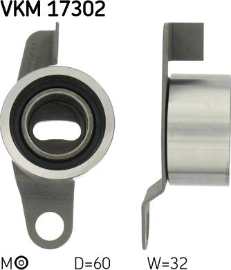 SKF VKM 17302 - Rullo tenditore, Cinghia dentata autozon.pro