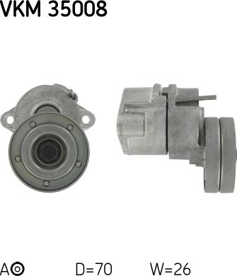 SKF VKM 35008 - Galoppino / Guidacinghia, Cinghia Poly-V autozon.pro