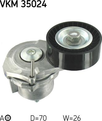 SKF VKM 35024 - Galoppino / Guidacinghia, Cinghia Poly-V autozon.pro