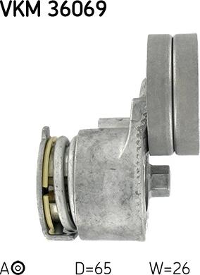 SKF VKM 36069 - Galoppino / Guidacinghia, Cinghia Poly-V autozon.pro