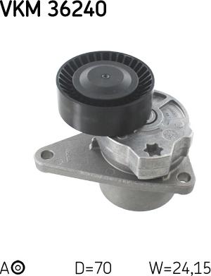 SKF VKM 36240 - Galoppino / Guidacinghia, Cinghia Poly-V autozon.pro