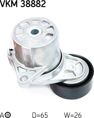 SKF VKM 38882 - Galoppino / Guidacinghia, Cinghia Poly-V autozon.pro