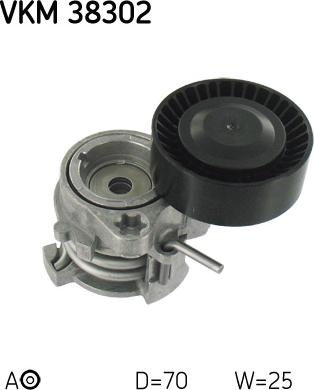 SKF VKM 38302 - Galoppino / Guidacinghia, Cinghia Poly-V autozon.pro