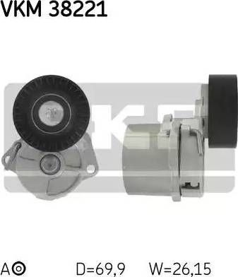 SKF VKM 38221 - Tendicinghia, Cinghia Poly-V autozon.pro