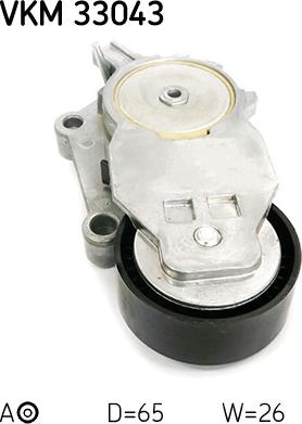 SKF VKM 33043 - Galoppino / Guidacinghia, Cinghia Poly-V autozon.pro