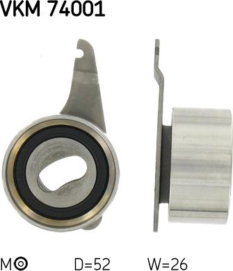 SKF VKM 74001 - Rullo tenditore, Cinghia dentata autozon.pro