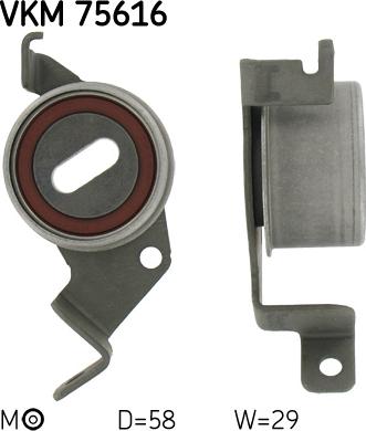 SKF VKM 75616 - Rullo tenditore, Cinghia dentata autozon.pro