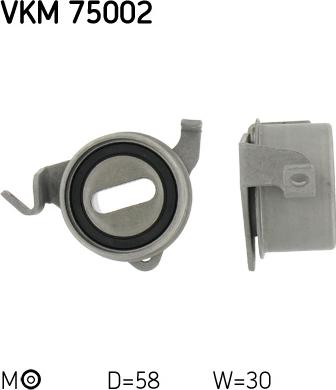 SKF VKM 75002 - Rullo tenditore, Cinghia dentata autozon.pro