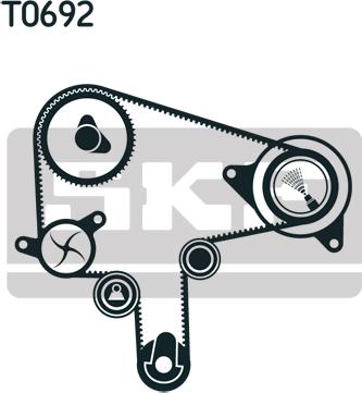 SKF VKMA 94912 - Kit cinghie dentate autozon.pro