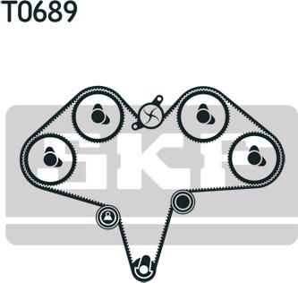 SKF VKMA 95039 - Kit cinghie dentate autozon.pro