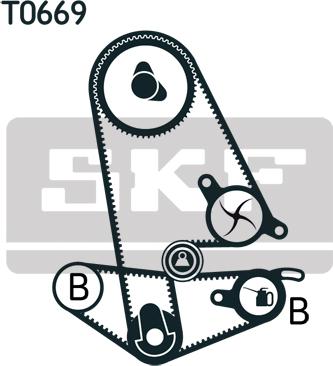 SKF VKMA 93600 - Kit cinghie dentate autozon.pro