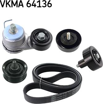 SKF VKMA 64136 - Kit Cinghie Poly-V autozon.pro