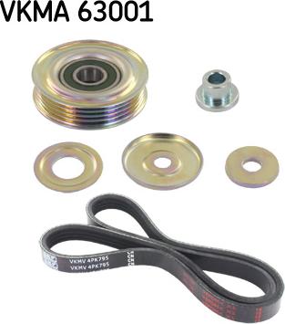 SKF VKMA 63001 - Kit Cinghie Poly-V autozon.pro