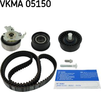 SKF VKMA 05150 - Kit cinghie dentate autozon.pro