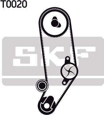 SKF VKMC 01032 - Pompa acqua + Kit cinghie dentate autozon.pro