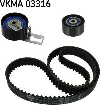 SKF VKMA 03316 - Kit cinghie dentate autozon.pro