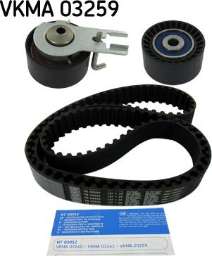 SKF VKMA 03259 - Kit cinghie dentate autozon.pro