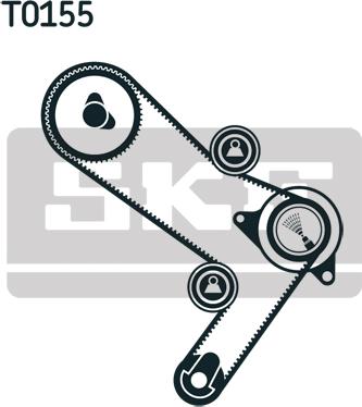 SKF VKMA 02386 - Kit cinghie dentate autozon.pro