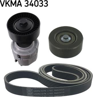 SKF VKMA 34033 - Kit Cinghie Poly-V autozon.pro