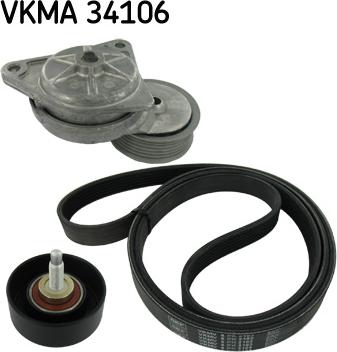 SKF VKMA 34106 - Kit Cinghie Poly-V autozon.pro