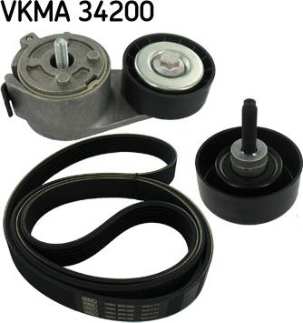 SKF VKMA 34200 - Kit Cinghie Poly-V autozon.pro