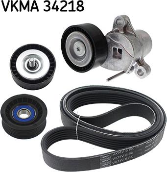 SKF VKMA 34218 - Kit Cinghie Poly-V autozon.pro