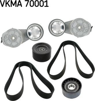 SKF VKMA 70001 - Kit Cinghie Poly-V autozon.pro