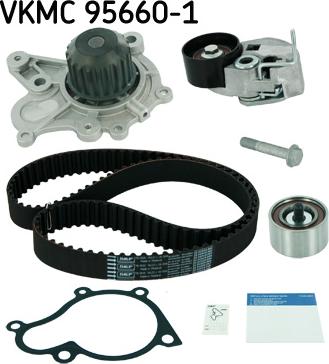 SKF VKMC 95660-1 - Pompa acqua + Kit cinghie dentate autozon.pro