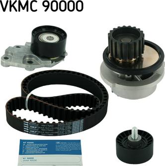 SKF VKMC 90000 - Pompa acqua + Kit cinghie dentate autozon.pro