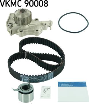 SKF VKMC 90008 - Pompa acqua + Kit cinghie dentate autozon.pro