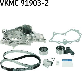 SKF VKMC 91903-2 - Pompa acqua + Kit cinghie dentate autozon.pro