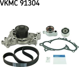 SKF VKMC 91304 - Pompa acqua + Kit cinghie dentate autozon.pro