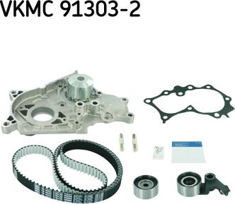 SKF VKMC 91303-2 - Pompa acqua + Kit cinghie dentate autozon.pro