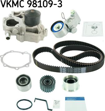 SKF VKMC 98109-3 - Pompa acqua + Kit cinghie dentate autozon.pro