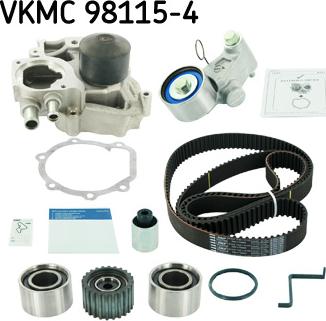 SKF VKMC 98115-4 - Pompa acqua + Kit cinghie dentate autozon.pro