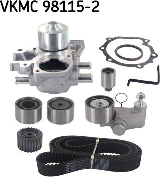 SKF VKMC 98115-2 - Pompa acqua + Kit cinghie dentate autozon.pro