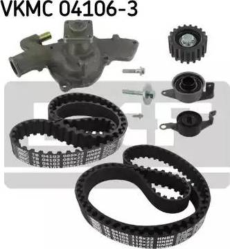 SKF VKMC 04106-3 - Pompa acqua + Kit cinghie dentate autozon.pro