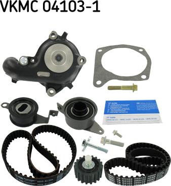 SKF VKMC 04103-1 - Pompa acqua + Kit cinghie dentate autozon.pro