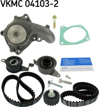 SKF VKMC 04103-2 - Pompa acqua + Kit cinghie dentate autozon.pro