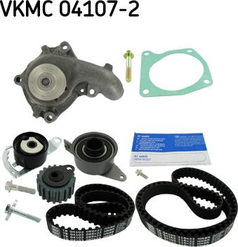 SKF VKMC 04107-2 - Pompa acqua + Kit cinghie dentate autozon.pro