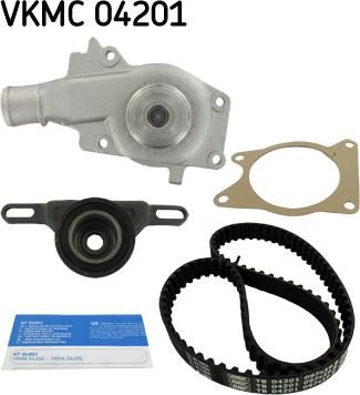 SKF VKMC 04201 - Pompa acqua + Kit cinghie dentate autozon.pro