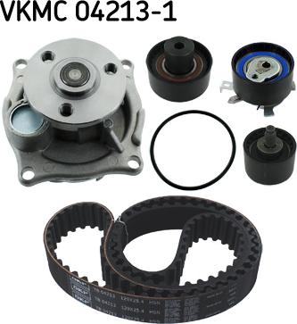 SKF VKMC 04213-1 - Pompa acqua + Kit cinghie dentate autozon.pro