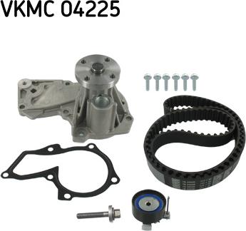 SKF VKMC 04225 - Pompa acqua + Kit cinghie dentate autozon.pro