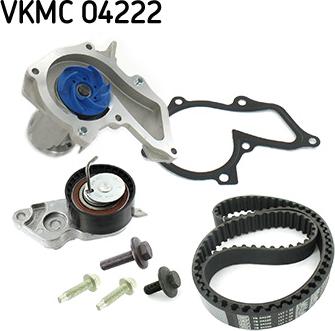 SKF VKMC 04222 - Pompa acqua + Kit cinghie dentate autozon.pro