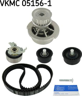 SKF VKMC 05156-1 - Pompa acqua + Kit cinghie dentate autozon.pro