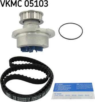 SKF VKMC 05103 - Pompa acqua + Kit cinghie dentate autozon.pro