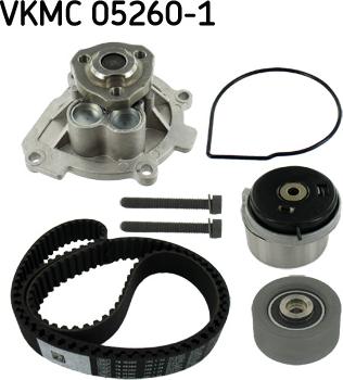 SKF VKMC 05260-1 - Pompa acqua + Kit cinghie dentate autozon.pro