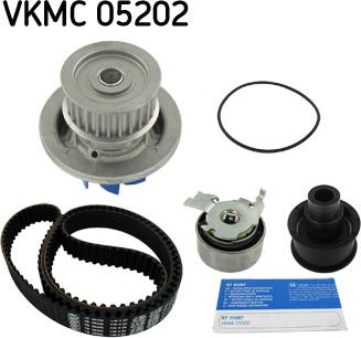 SKF VKMC 05202 - Pompa acqua + Kit cinghie dentate autozon.pro