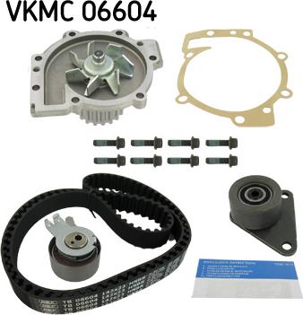 SKF VKMC 06604 - Pompa acqua + Kit cinghie dentate autozon.pro